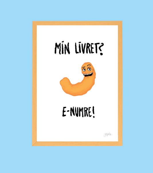 Håndtegnet plakat af Sofie Nørskov. Kunst der spreder glæde og starter samtaler! ✏️
Køb online på sofienørskov.dk. Levering 2-5 dage.