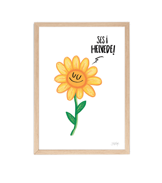 Håndtegnet plakat af Sofie Nørskov. Kunst der spreder glæde og starter samtaler! ✏️ 
Køb online på sofienørskov.dk. Levering 2-5 dage.